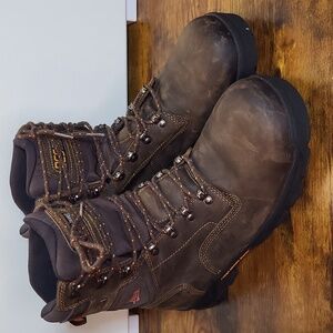 DANNER CRAFTER BROWN MEN'S Size 9 WORK COMP TOE 8" LACE UP BOOT-12439